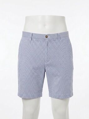 Polo Ralph Lauren Blue Seersucker Stretch Classic Shorts - Size 38
